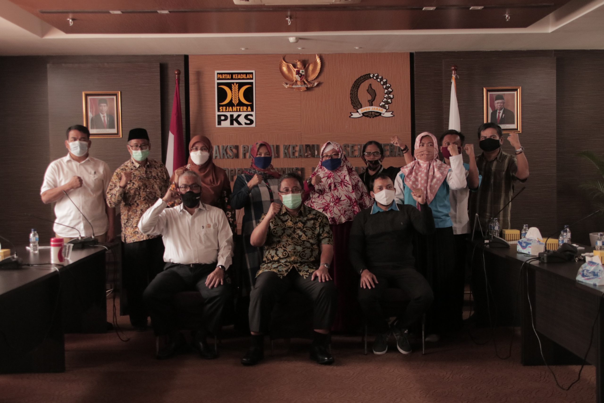 Fraksi PKS DPRD Jawa Barat bersama pengurus SPN DPD Jawa Barat
